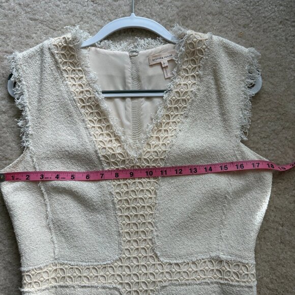 Rebecca Taylor Dress. Size 8, Cream - Picture 7 of 9